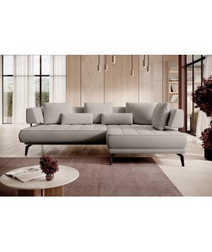 Narożnik GIOTTO L Prawostronnyelektryczna regulacja siedziska tkanina PERFECT HARMONY 04 WERSAL