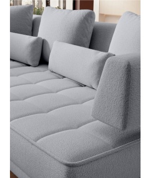 Narożnik GIOTTO L Prawostronnyelektryczna regulacja siedziska tkanina PERFECT HARMONY 80 WERSAL