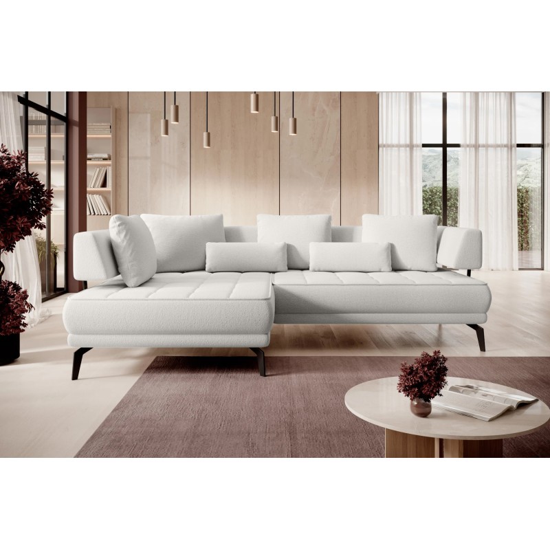 Narożnik GIOTTO L Lewostronnyelektryczna regulacja siedziska tkanina PERFECT HARMONY 02 WERSAL