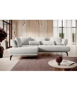 Narożnik GIOTTO L Lewostronnyelektryczna regulacja siedziska tkanina PERFECT HARMONY 02 WERSAL