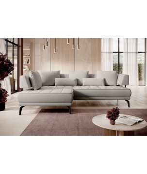 Narożnik GIOTTO L Lewostronnyelektryczna regulacja siedziska tkanina PERFECT HARMONY 04 WERSAL