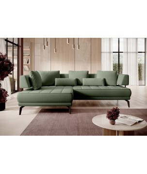 Narożnik GIOTTO L Lewostronnyelektryczna regulacja siedziska tkanina PERFECT HARMONY 39 WERSAL