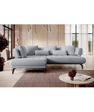 Narożnik GIOTTO L Lewostronnyelektryczna regulacja siedziska tkanina PERFECT HARMONY 80 WERSAL