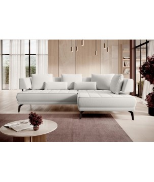 Narożnik GIOTTO L Prawostronnyelektryczna regulacja siedziska tkanina PERFECT HARMONY 02 WERSAL