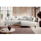 Narożnik GIOTTO L Prawostronnyelektryczna regulacja siedziska tkanina PERFECT HARMONY 02 WERSAL