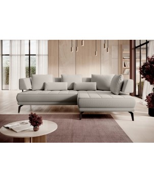 Narożnik GIOTTO L Prawostronnyelektryczna regulacja siedziska tkanina PERFECT HARMONY 04 WERSAL