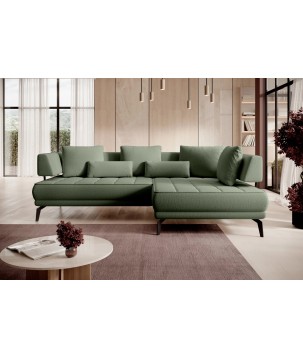 Narożnik GIOTTO L Prawostronnyelektryczna regulacja siedziska tkanina PERFECT HARMONY 39 WERSAL