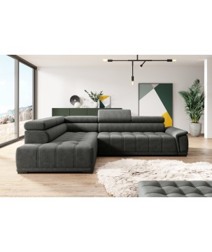 Narożnik GREMIO układ L Lewostronny z elektryczną regulacją siedziska WERSAL