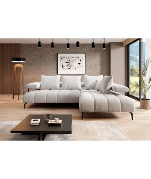 Narożnik MAGNETIC L układ L Prawostronny elektryczna regulacja siedziska tkanina KANSAS WERSAL