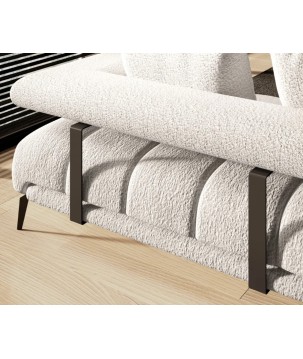 Narożnik MAGNETIC S układ L Lewostronny elektryczna regulacja siedziska tkanina KANSAS WERSAL