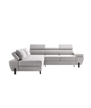 Narożnik MOLINA L układ L Lewostronny z funkcją spania w tkaninie CLOUD WERSAL