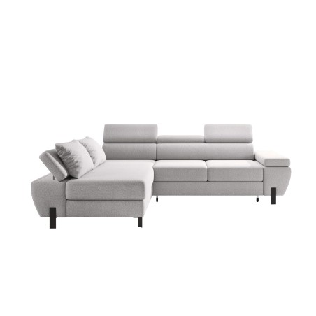 Narożnik MOLINA L układ L Lewostronny z funkcją spania w tkaninie CLOUD WERSAL