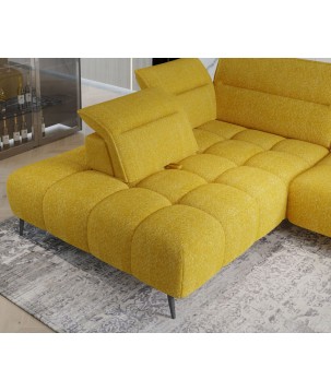 Narożnik MONTANA L układ L Lewostronny z elektryczną regulacją siedziska WERSAL