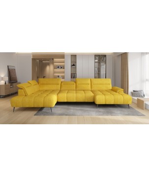 Narożnik MONTANA XL układ U Lewostronny z elektryczną regulacją siedziska WERSAL