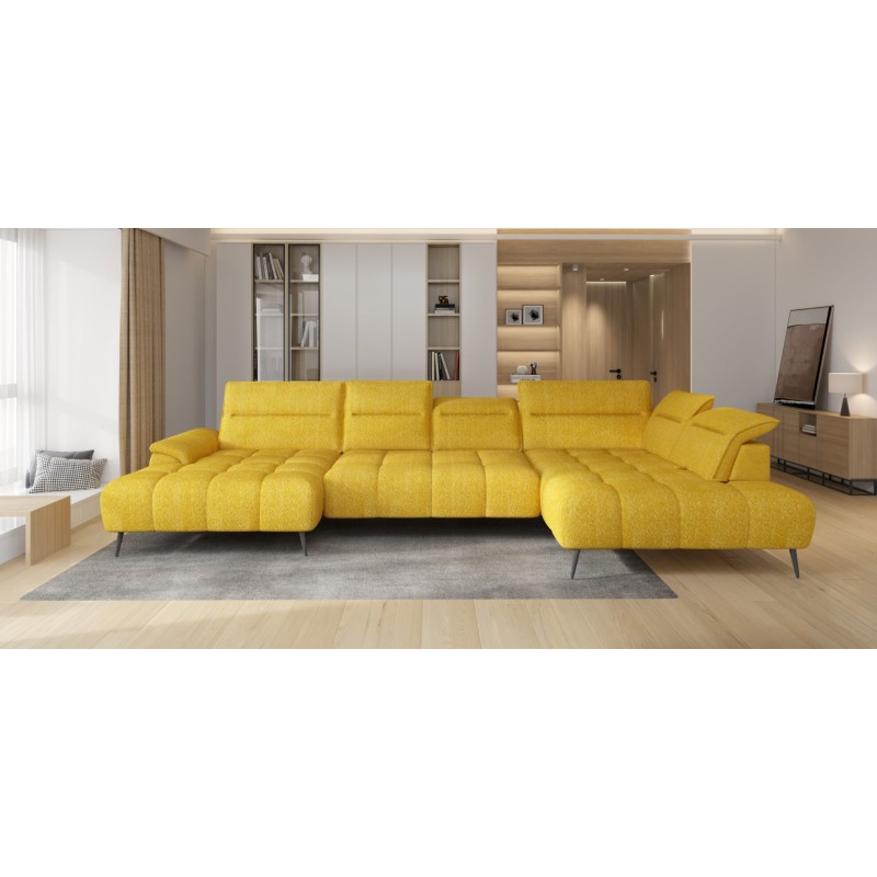 Narożnik MONTANA XL układ U Prawostronny z elektryczną regulacją siedziska WERSAL