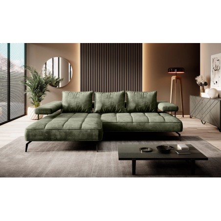 Narożnik MONTELLA XL układ U Lewostronny z elektryczną regulacją siedziska WERSAL