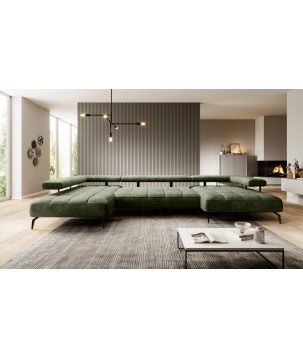 Narożnik MONTELLA XL układ U Lewostronny z elektryczną regulacją siedziska WERSAL