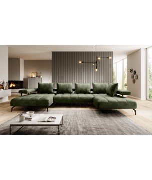 Narożnik MONTELLA XL układ U Prawostronny z elektryczną regulacją siedziska WERSAL