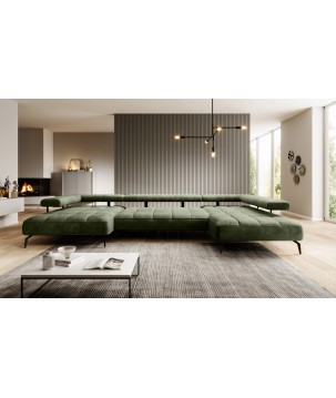 Narożnik MONTELLA XL układ U Prawostronny z elektryczną regulacją siedziska WERSAL