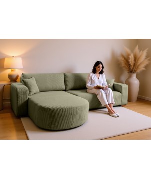 Narożnik BIS XL Uniwersalny z funkcją spania POSO 46 DomoHome