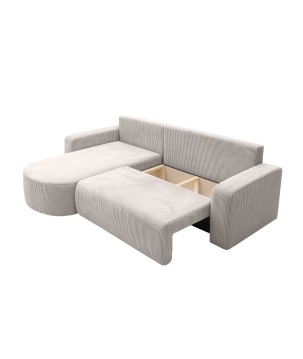 Narożnik BIS XL Uniwersalny z funkcją spania POSO 100 DomoHome