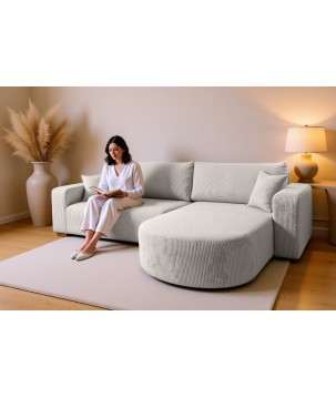 Narożnik BIS XL Uniwersalny z funkcją spania POSO 100 DomoHome