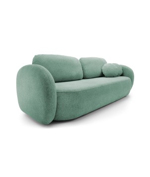 Sofa OLIO z funkcja spania i pojemnikiem TURKUSOWY ARAGON 75