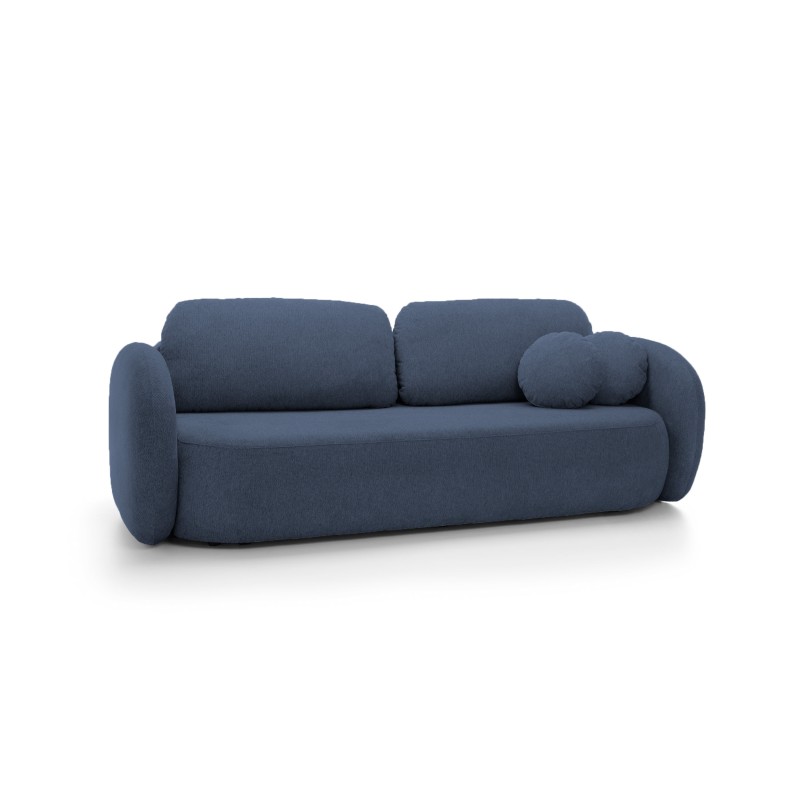 Sofa OLIO z funkcja spania i pojemnikiem NIEBIESKI ARAGON 79