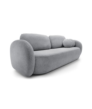 Sofa OLIO z funkcja spania i pojemnikiem JASNY SZARY ARAGON 93