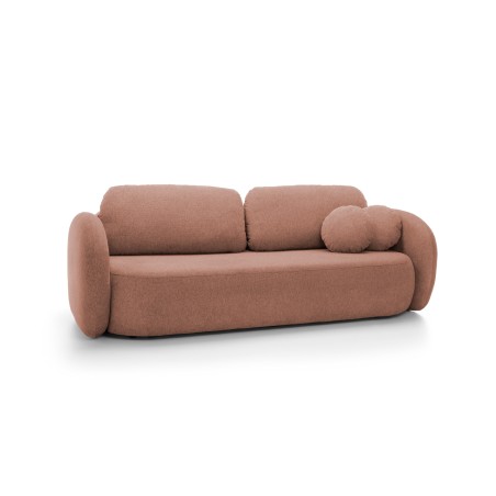 Sofa OLIO z funkcja spania i pojemnikiem PUDROWY RÓŻ ARAGON 59