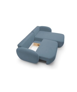 Narożnik OLIO Prawostronny w tkaninie Aragon 74