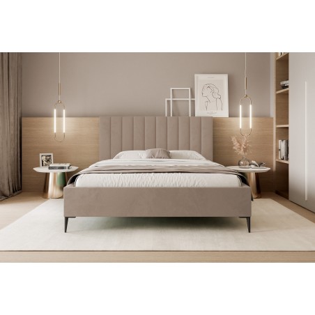 Łóżko Mona Slim III 160 Tkanina ABRIAMO 03 stelaż metalowy