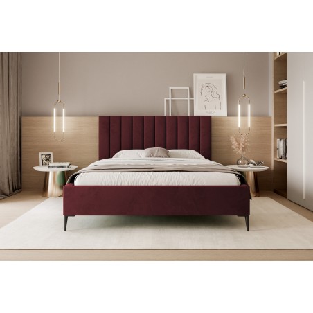 Łóżko Mona Slim III 120 Tkanina VELUTTO 32 stelaż metalowy