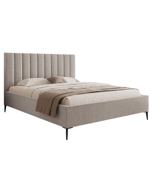 Nowoczesne Łóżko MonaSlim III z drewnianym stelażem