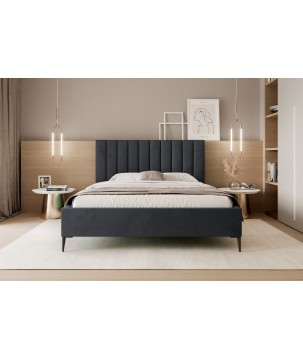 Łóżko Mona Slim III 120 Tkanina VELUTTO 20 stelaż drewniany