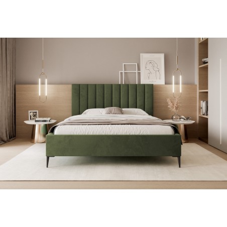 Łóżko Mona Slim III 140 Tkanina VELUTTO 35 stelaż drewniany