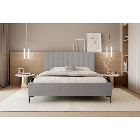 Łóżko Mona Slim III 180 Tkanina ABRIAMO 05 stelaż drewniany