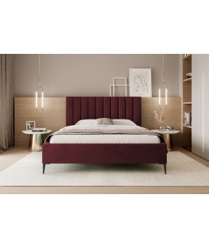 Łóżko Mona Slim III 120 Tkanina VELUTTO 32 stelaż drewniany