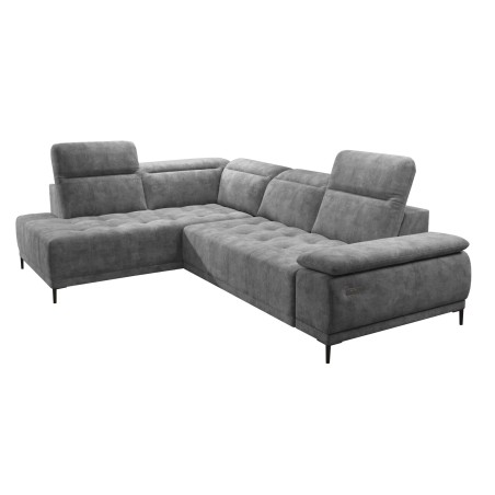 Narożnik FOCUS L z elektryczną regulacją siedziska Lewostronny w tkaninie Promocyjnej SALVADOR 14 WERSAL