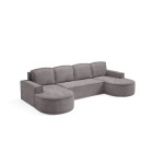 Narożnik MOLLY XL wolnostojący układ U z funkcją spania w tkaninie Abriamo 07 DomoHome