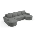 Narożnik MOLLY XL wolnostojący układ U z funkcją spania w tkaninie Curio 97 DomoHome