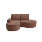 Narożnik MOLLY Lewostronny bez funkcji spania, wolnostojący tkanina ABRIAMO 12 Miedziany