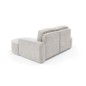 Narożnik MOLLY Prawostronny bez funkcji spania, wolnostojący tkanina CURIO 02 Biały