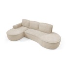 Narożnik MOLLY Lewostronny z funkcją spania, wolnostojący tkanina ABRIAMO 03 Beżowy