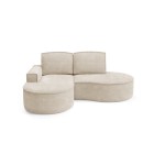 Narożnik MOLLY Lewostronny bez funkcji spania, wolnostojący tkanina ABRIAMO 03 Beżowy