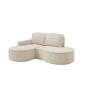 Narożnik MOLLY Lewostronny bez funkcji spania, wolnostojący tkanina ABRIAMO 03 Beżowy