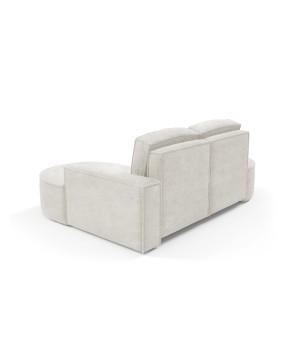 Narożnik MOLLY Lewostronny bez funkcji spania, wolnostojący tkanina ABRIAMO 04 Biały