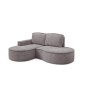 Narożnik MOLLY Lewostronny bez funkcji spania, wolnostojący tkanina ABRIAMO 07 Szary
