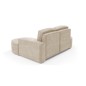 Narożnik MOLLY Prawostronny bez funkcji spania, wolnostojący tkanina ABRIAMO 03 Beżowy