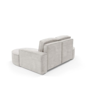 Narożnik MOLLY Lewostronny bez funkcji spania, wolnostojący tkanina CURIO 02 Biały